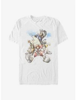 Boxlunch Disney Kingdom Hearts Group In The Clouds T-Shirt