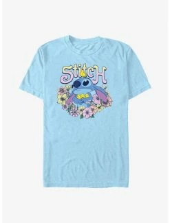 Boxlunch Disney Lilo And Stitch Spring Flowers Stitch T-Shirt