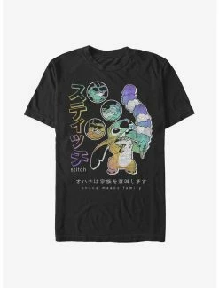 Boxlunch Disney Lilo And Stitch Japanese Text Stitch T-Shirt