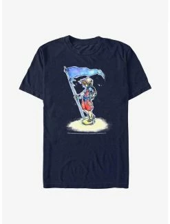 Boxlunch Disney Kingdom Hearts Sora With Flag T-Shirt