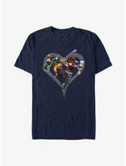 Boxlunch Disney Kingdom Hearts Sora Goofy Donald Attack T-Shirt