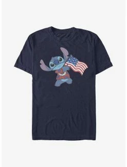 Boxlunch Disney Lilo & Stitch Tropic Stitch Flag T-Shirt