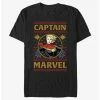 Boxlunch Marvel Captain Marvel Ugly Christmas T-Shirt