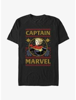 Boxlunch Marvel Captain Marvel Ugly Christmas T-Shirt