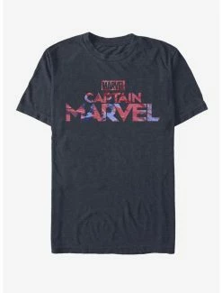 Boxlunch Marvel Captain Marvel Logo Tie Dye T-Shirt